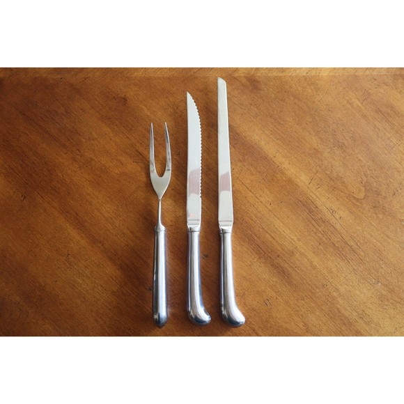 Towle Other - 3x Towle ASHLEY Stainless Supreme Korea Carving Fork Knife Wedding Cake Serving
